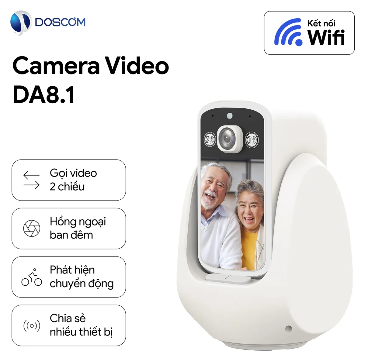 Camera gọi video 2 chiều DA8.1 Doscom